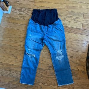 Distressed Maternity Jeans